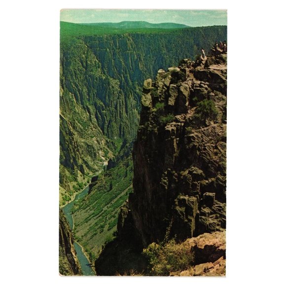 Pikes Peak Lithographing Co Other - Vintage Postcard Black Canyon National Monument Colorado Gunnison River Tourist
